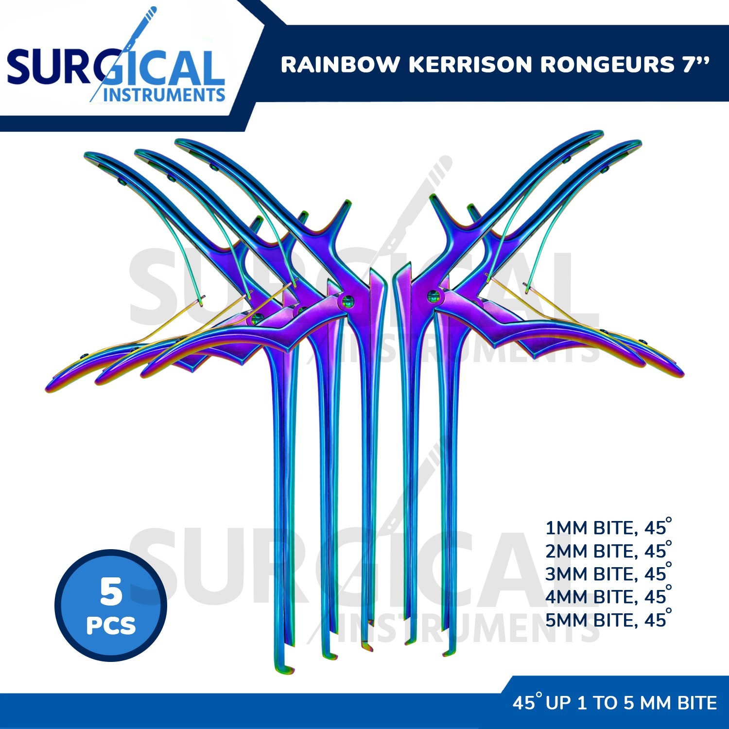 5 Pcs KERRISON Rongeurs 7\