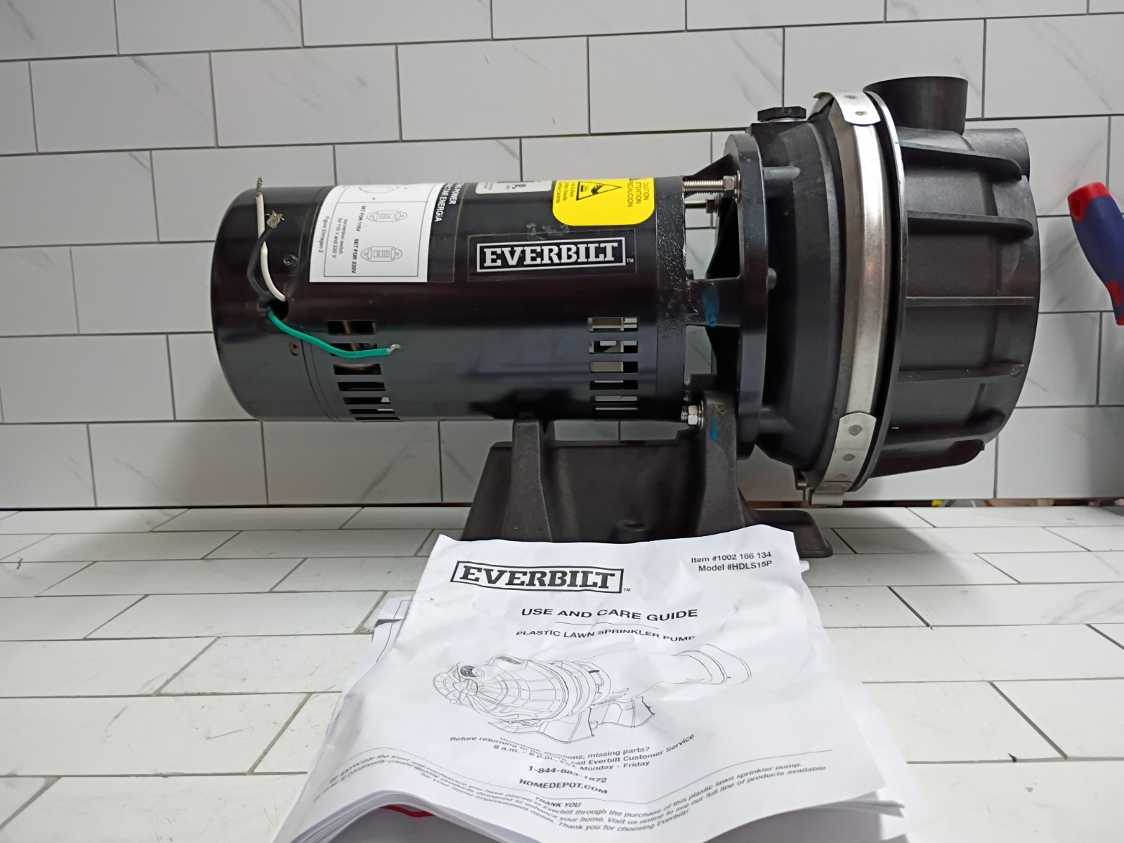 Everbilt HDLS15P Lawn Irrigation Pump Plastic 1-1/2HP HDLS15P Open Box