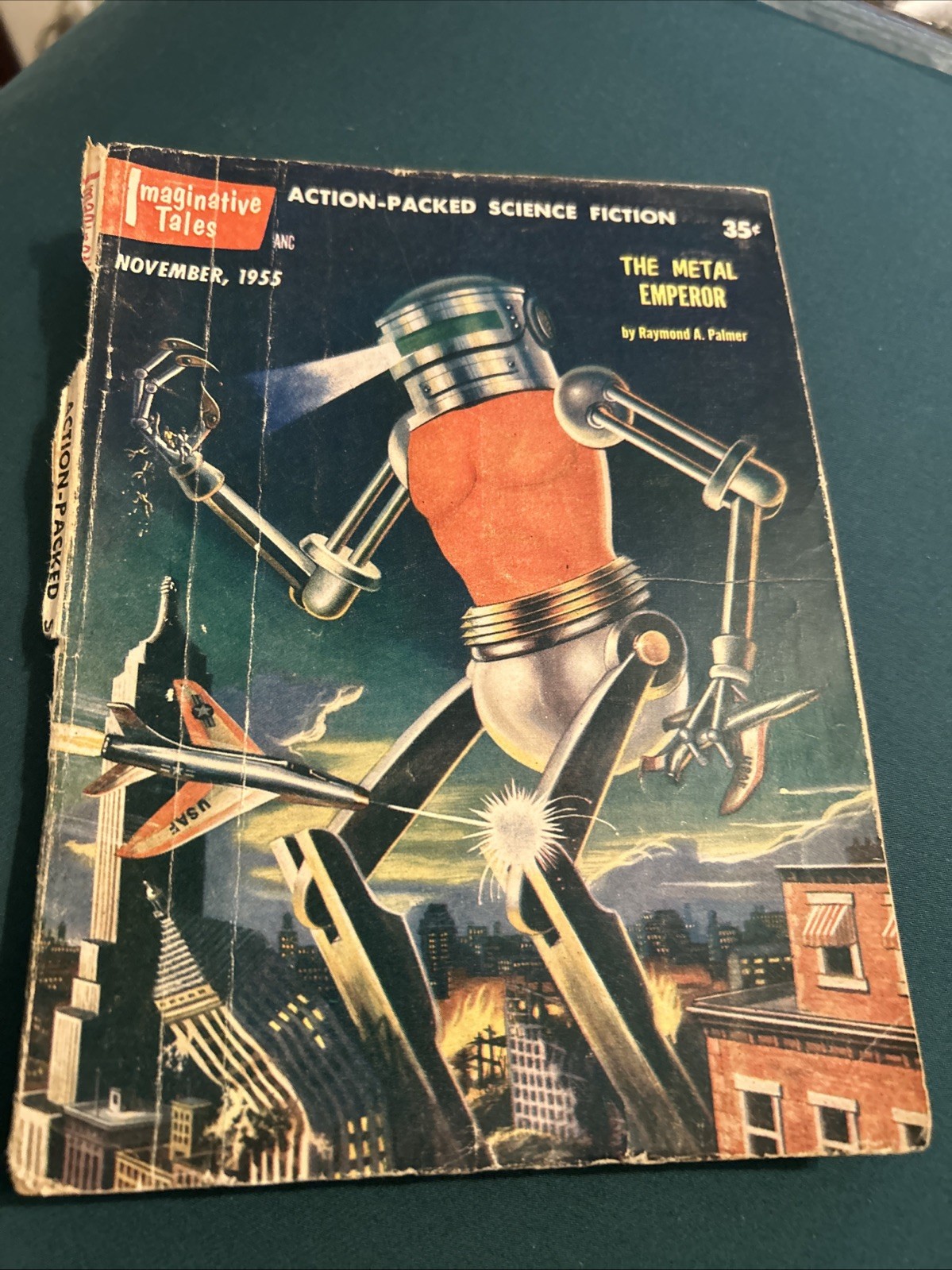 Imaginative Tales Nov 1955 Sci-Fi Pulp Philip K Dick Metal Emperor Rognan