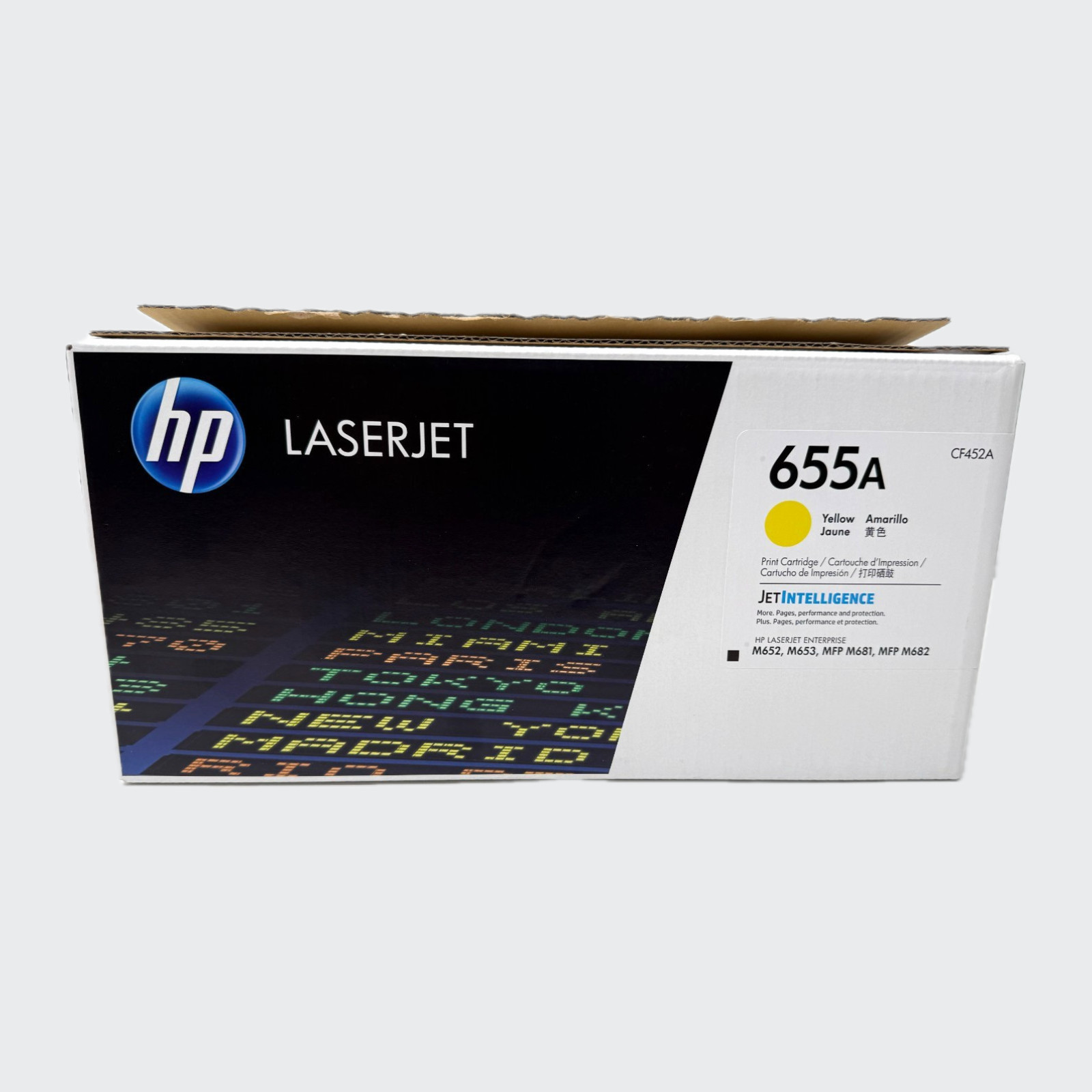 HP 655A Yellow Original LaserJet Toner Cartridge (CF452A) New Open Box - Repack