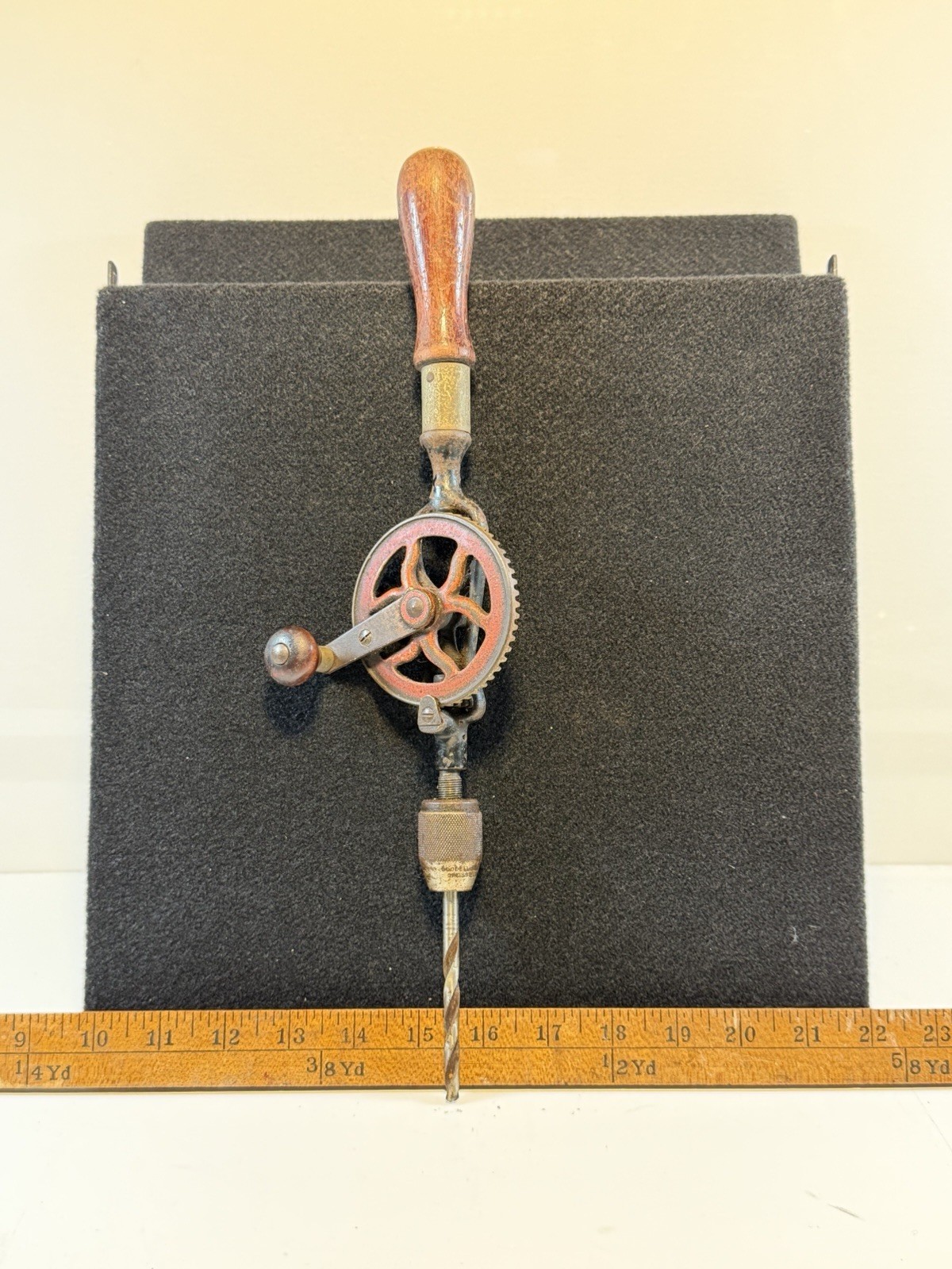 Vintage Goodell Pratt Co. Egg Beater Hand Drill•Wood Working•Carpentry Tools