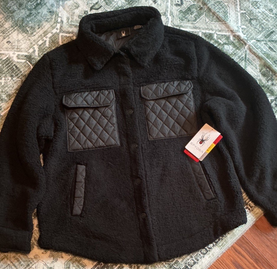 Brand New With Tags (NWT) Spyder Women\'s Plush Sherpa Fleece Jacket Apres Ski M