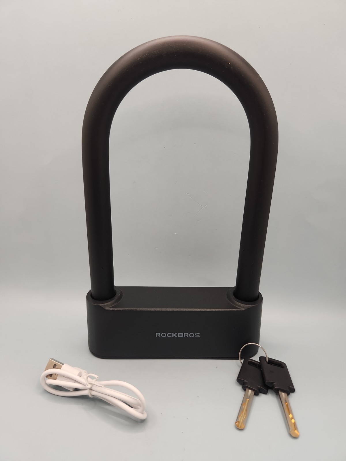 Rockbros Smart Fingerprint U-Lock. Black