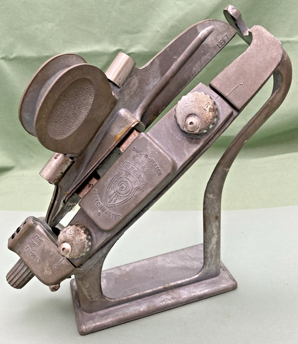 Genuine Bitzenburger Dial-O-Fletch Fletchmaster Jig And Left clamp