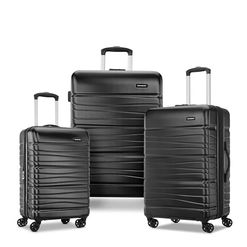 BLACK - 145796 SAMSONITE EVOLVE SE HARDSIDE EXPANDABLE LUGGAGE WITH SPINNERS 3PC