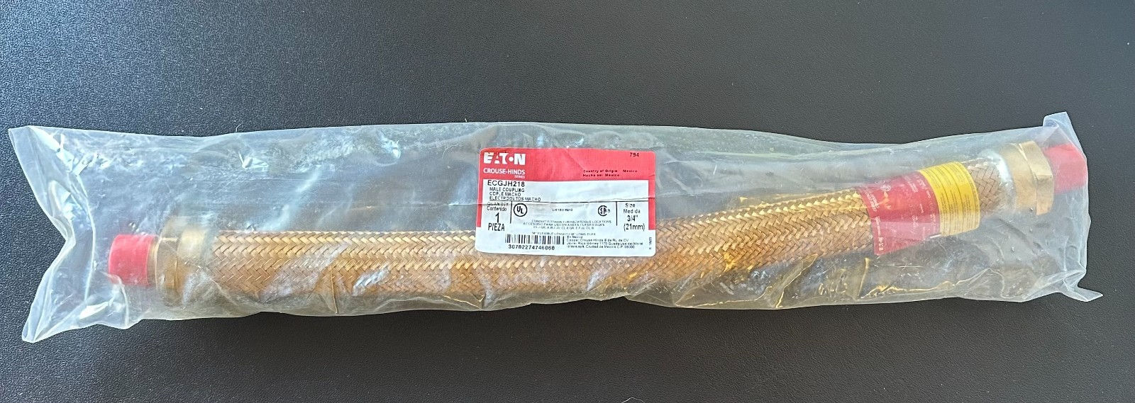 EATON, CROUSE-HINDS, ECGJH218, EXPLOSION PROOF FLEXIBLE COUPLING 3/4