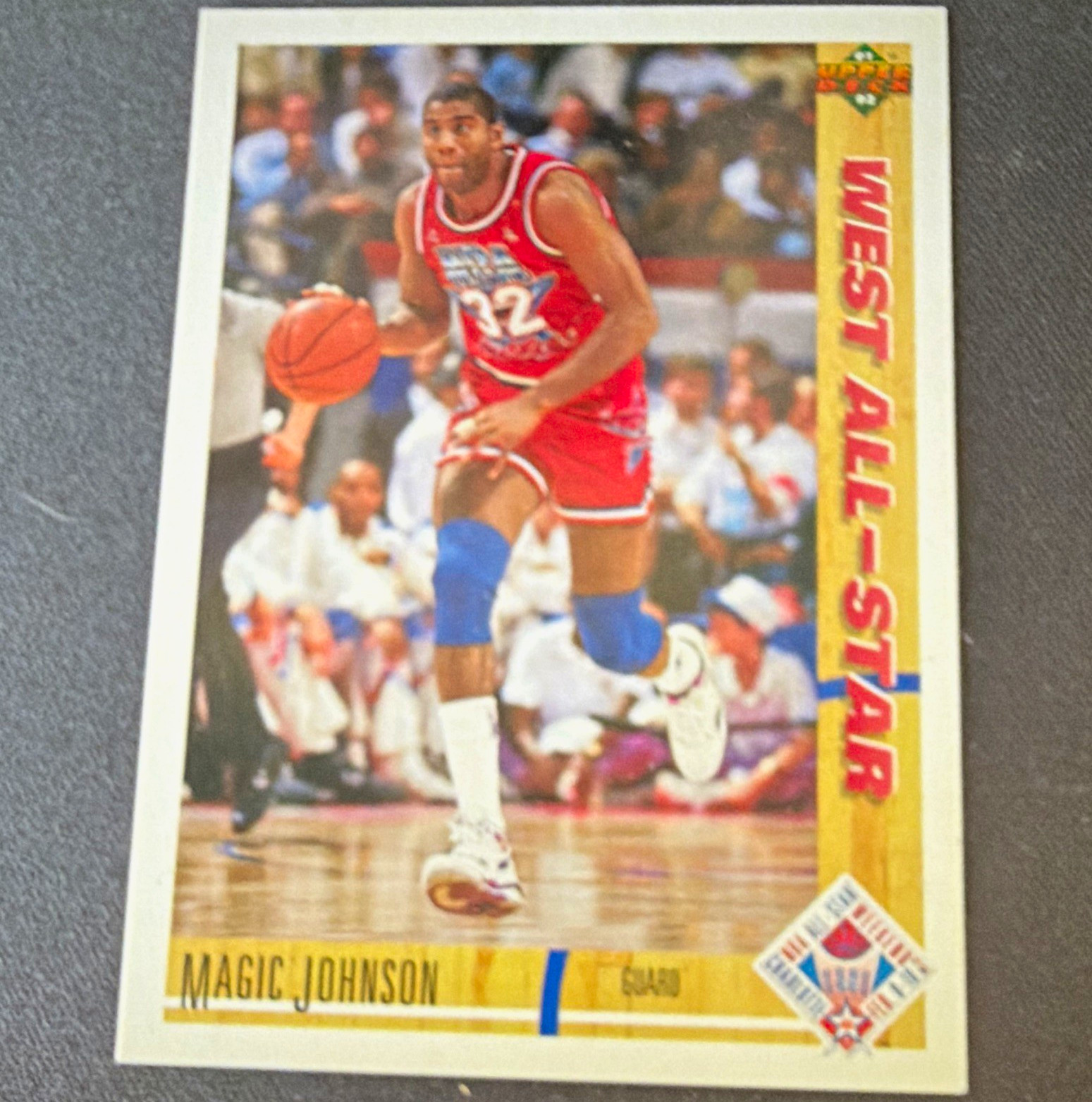 Upper Deck 1991-92 Magic Johnson #57 NBA All-Star Team All-Star Basketball Card Upper Deck 1991-92 Magic Johnson #57 NBA All-Star Team All-Star Basketball Card