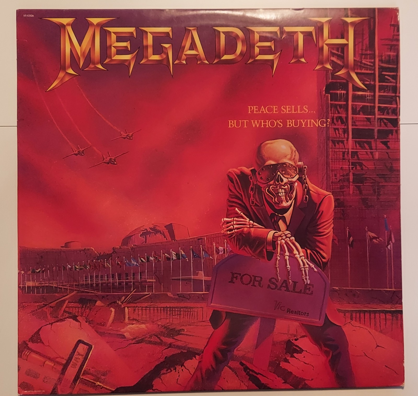 Megadeth Peace Sells But Who's Buying? 1986 Capitol LP Record Album Megadeth Peace Sells But Who's Buying? 1986 Capitol LP Record Album