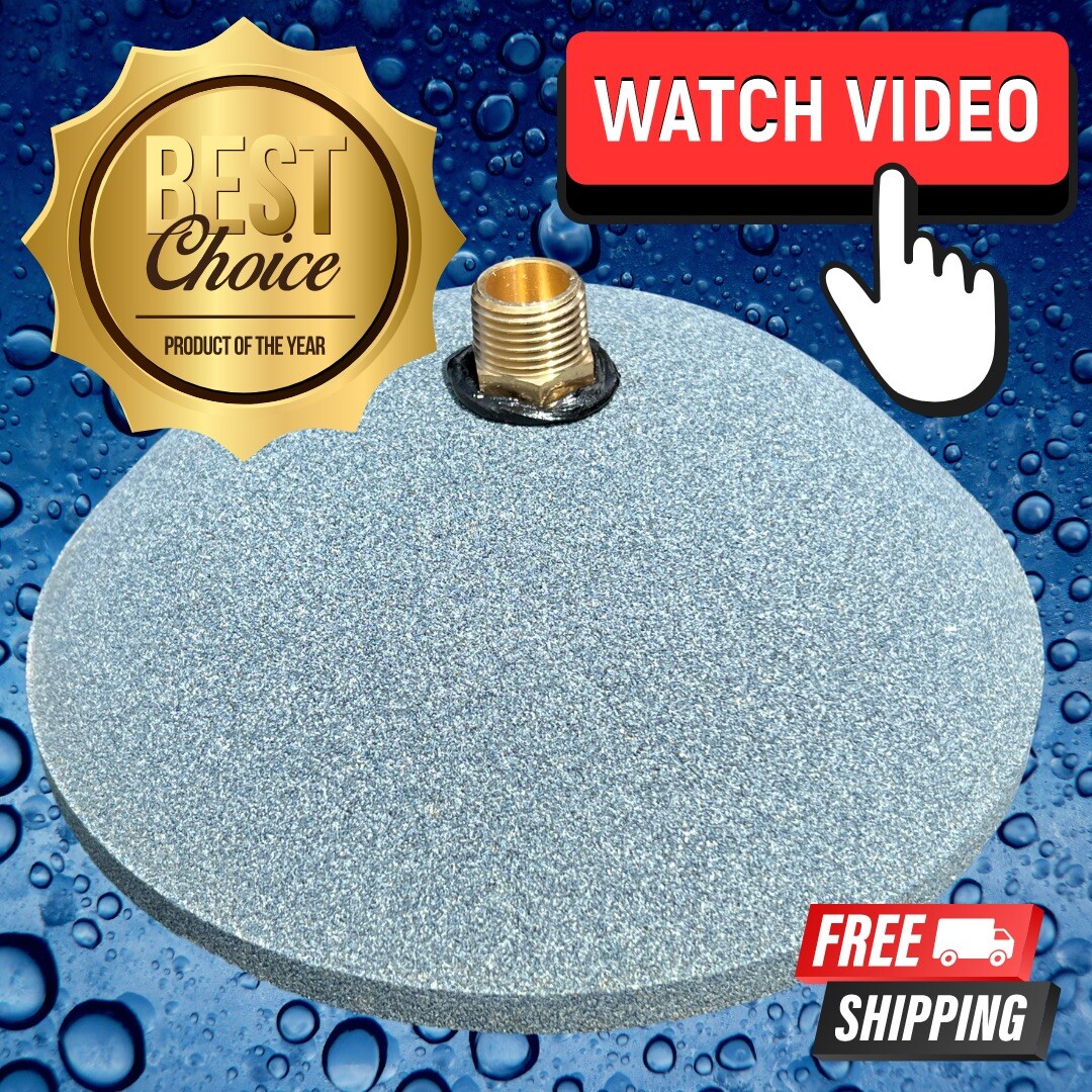 360 Degree Pond Air Diffuser Stone Bubbler Koi Fish Aerator Brass Fitting