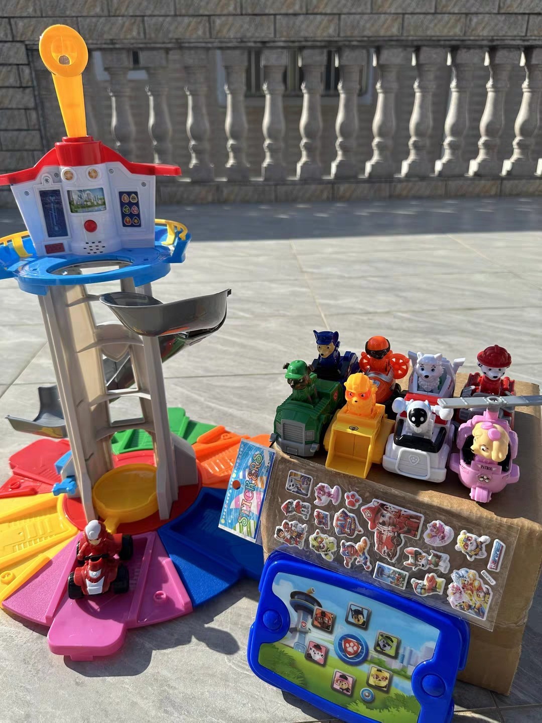 PAW PATROL MEGA SET: 52cm Lookout Tower + 9 Vehicles + SOUND TABLET + Gift