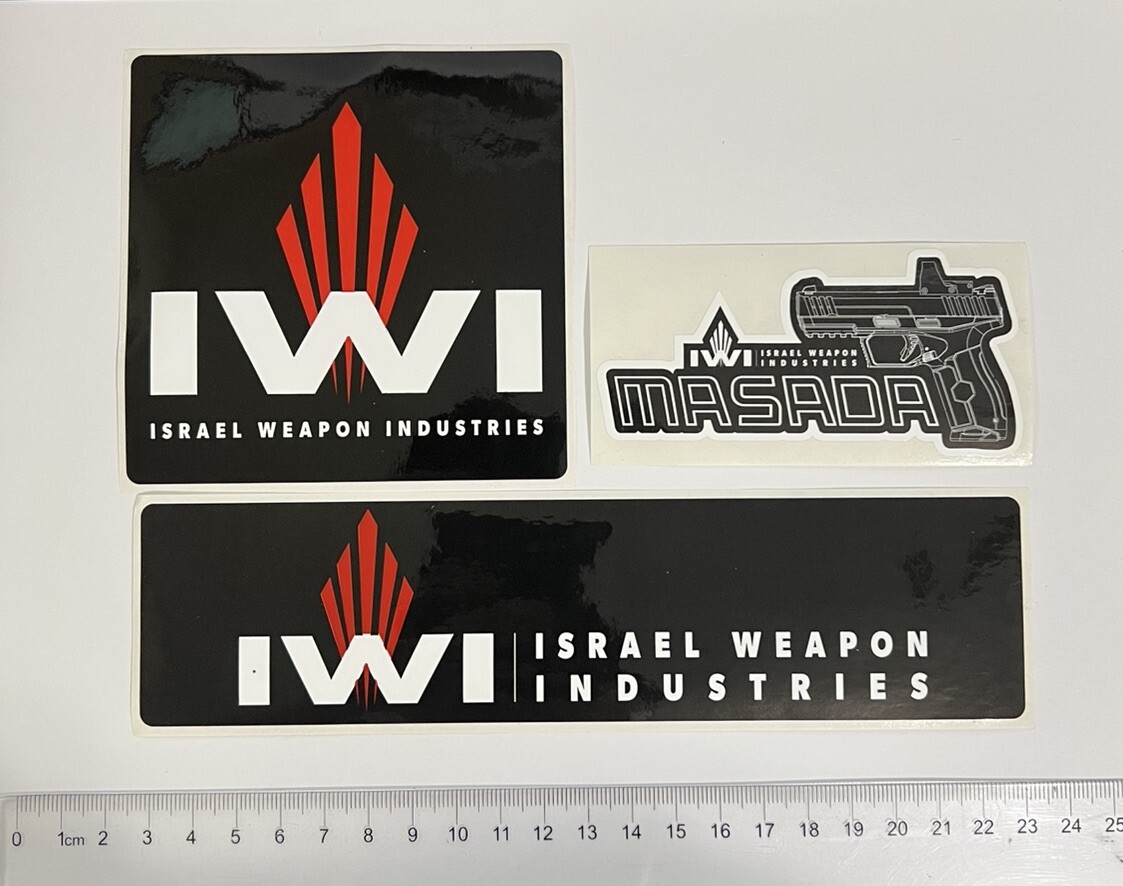 NEW IWI Israel Weapon Industries Decal Sticker SHOT SHOW 2025 (FREE SHIPPING)