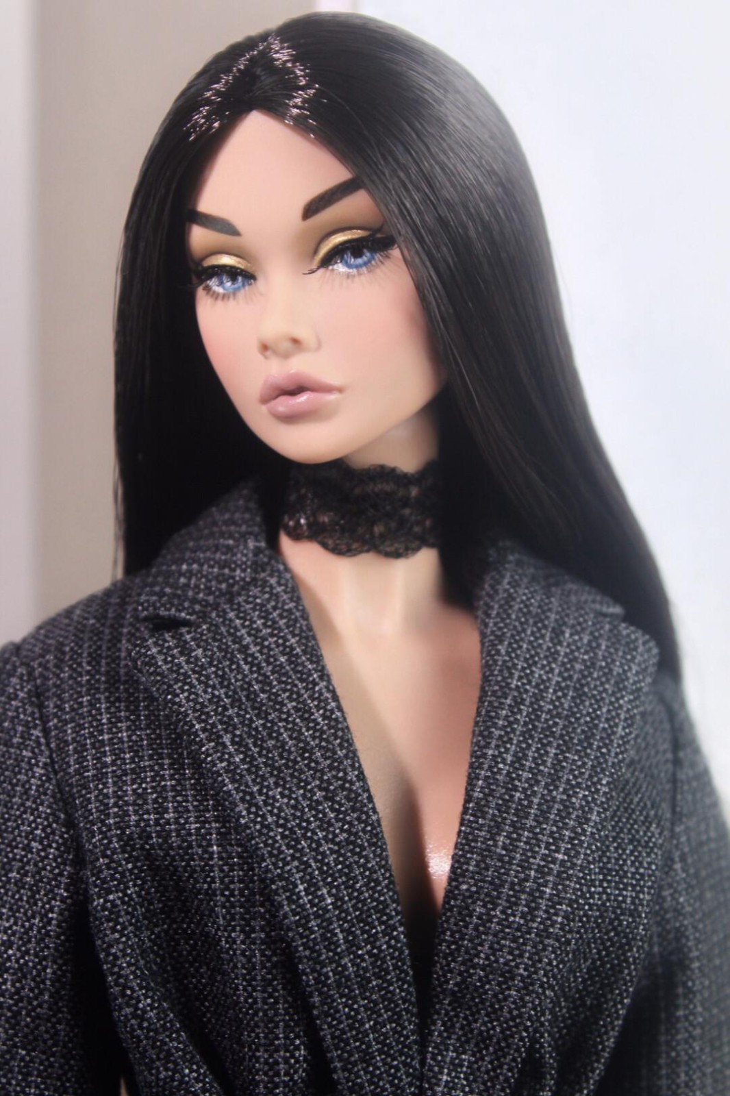 OOAK  Vampire style integrity toys Repaint Poppy Parker Custom Art Doll Head