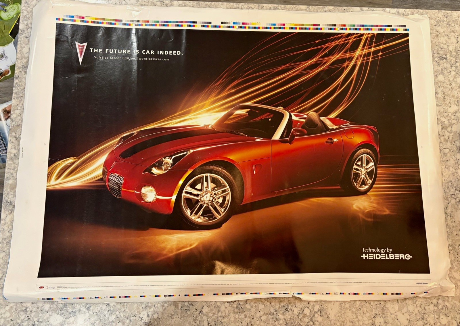 Vintage Erica Nocita Chevy Cobalt Mobil Poster & Vintage Pontiac/Heidelberg