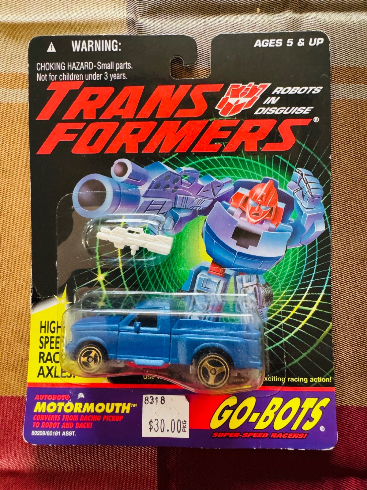 1994 Vintage Transformers G2 Go-Bots Autobot Motormouth w/Weapon Gen 2 NIB
