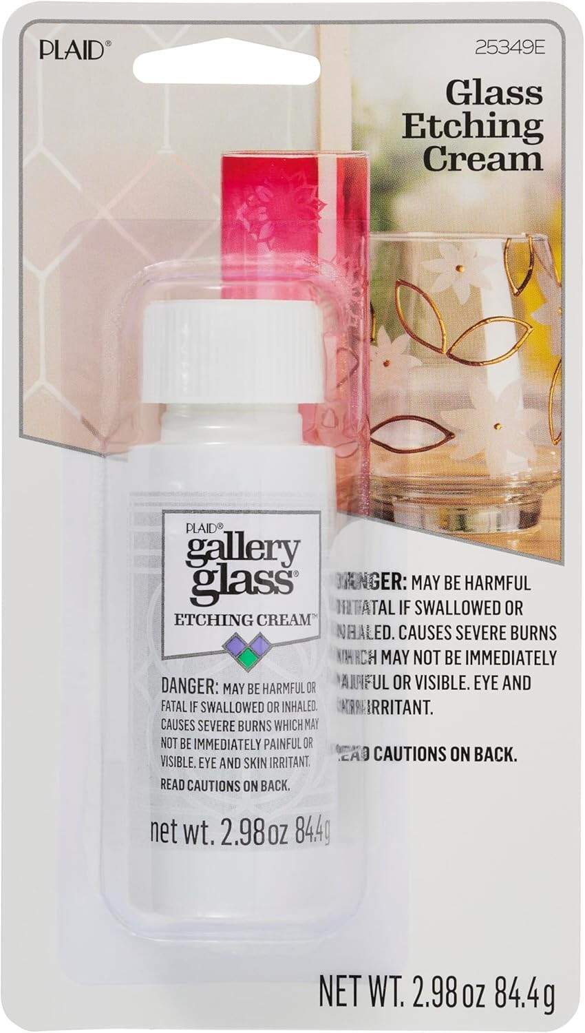 Plaid Gallery Glass Etching Cream ~ 2.98 oz ~ 25349E