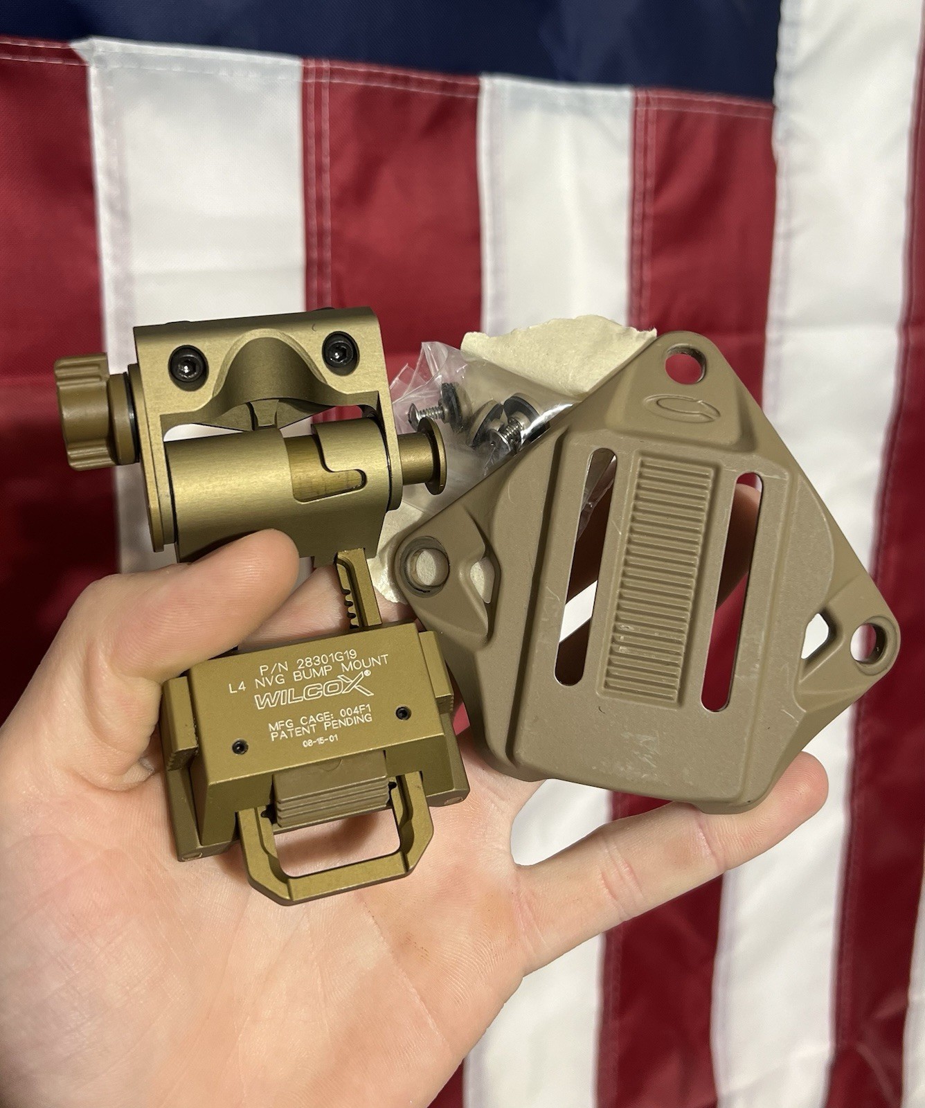 Wilcox L4 Mount With Metal Ops Core Shroud For Military Helmet, Not A G24