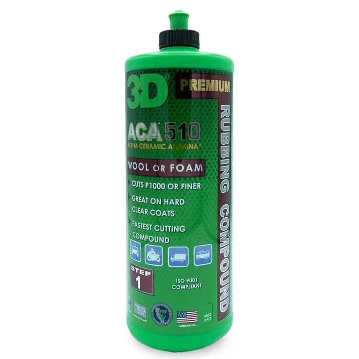 NEW 3D ACA 510 Pro Grade Rubbing Compound 510OZ32 SUPER FAST SHIPPING