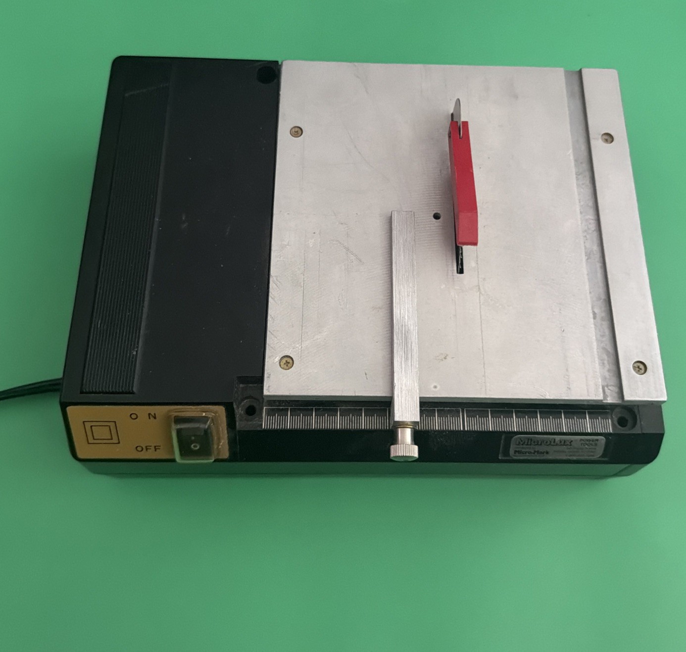 MicroLux Micro-Mark Miniature Table Saw Pre Owned Tested Works with Saw Blade