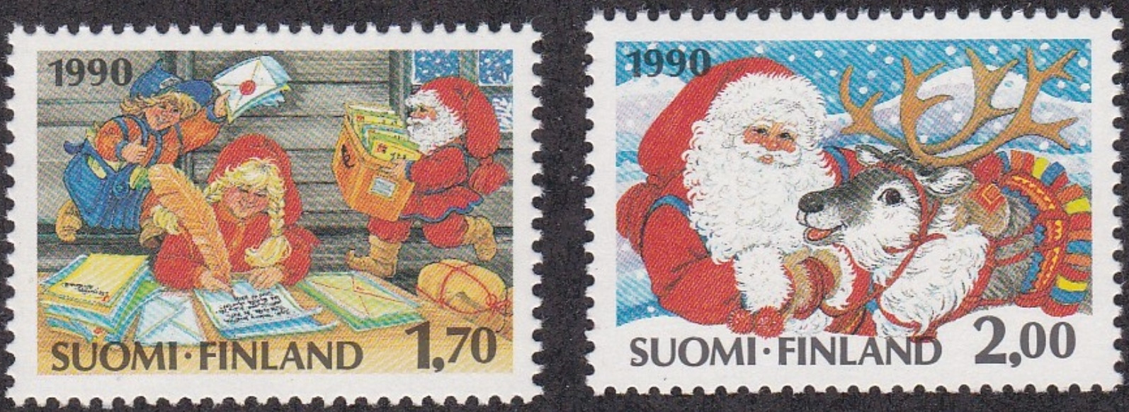 [OOS] Finland #Mi1124-Mi1125 MNH 1990 Christmas [827-828]