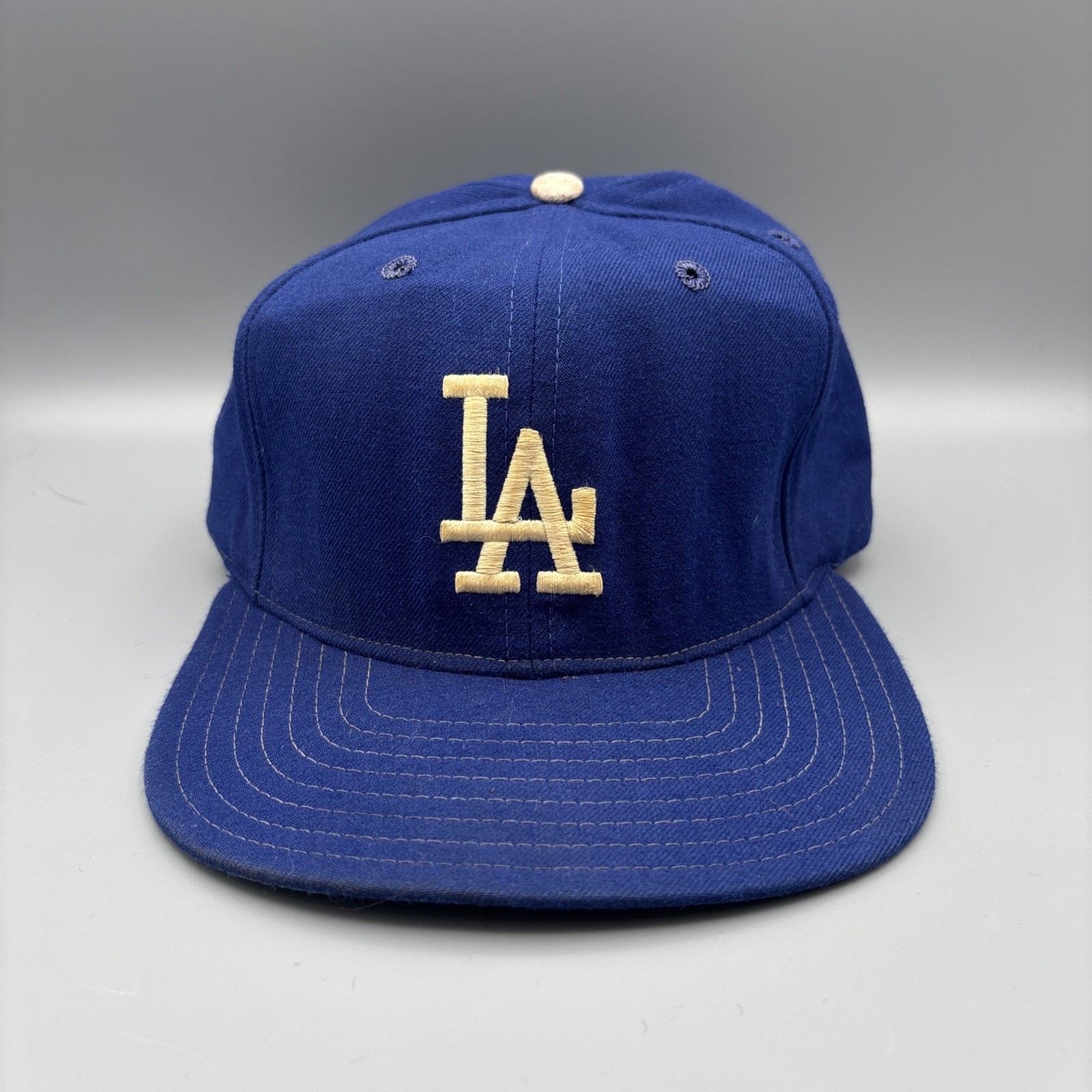 Vintage Los Angeles Dodgers Wool SnapBack Hat Cap Mens New Era Made In USA Vintage Los Angeles Dodgers Wool SnapBack Hat Cap Mens New Era Made In USA