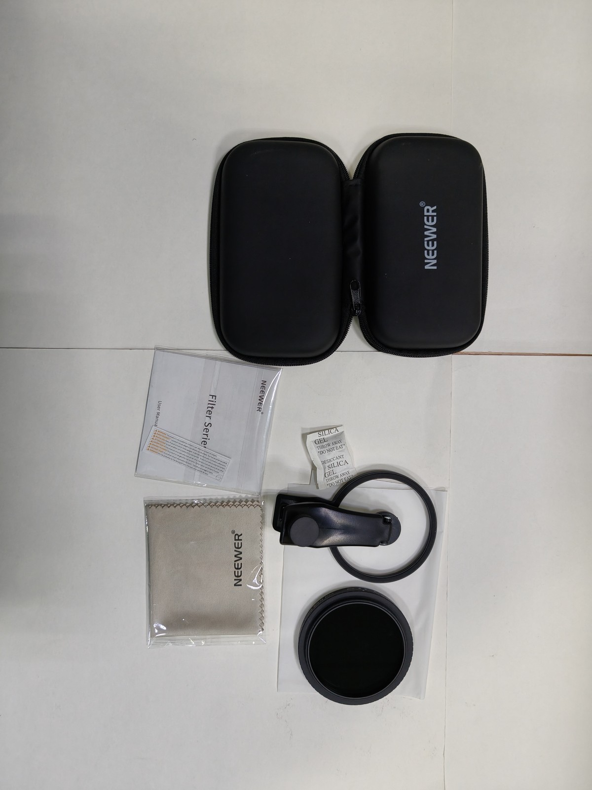 NEEWER 67mm Clip-On Variable ND Filter Phone, ND2-32, Android/Samsung, FL-B21