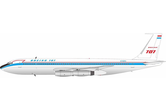 IF701BOEING1025P Inflight 707-100 1/200 Model N708PA Boeing