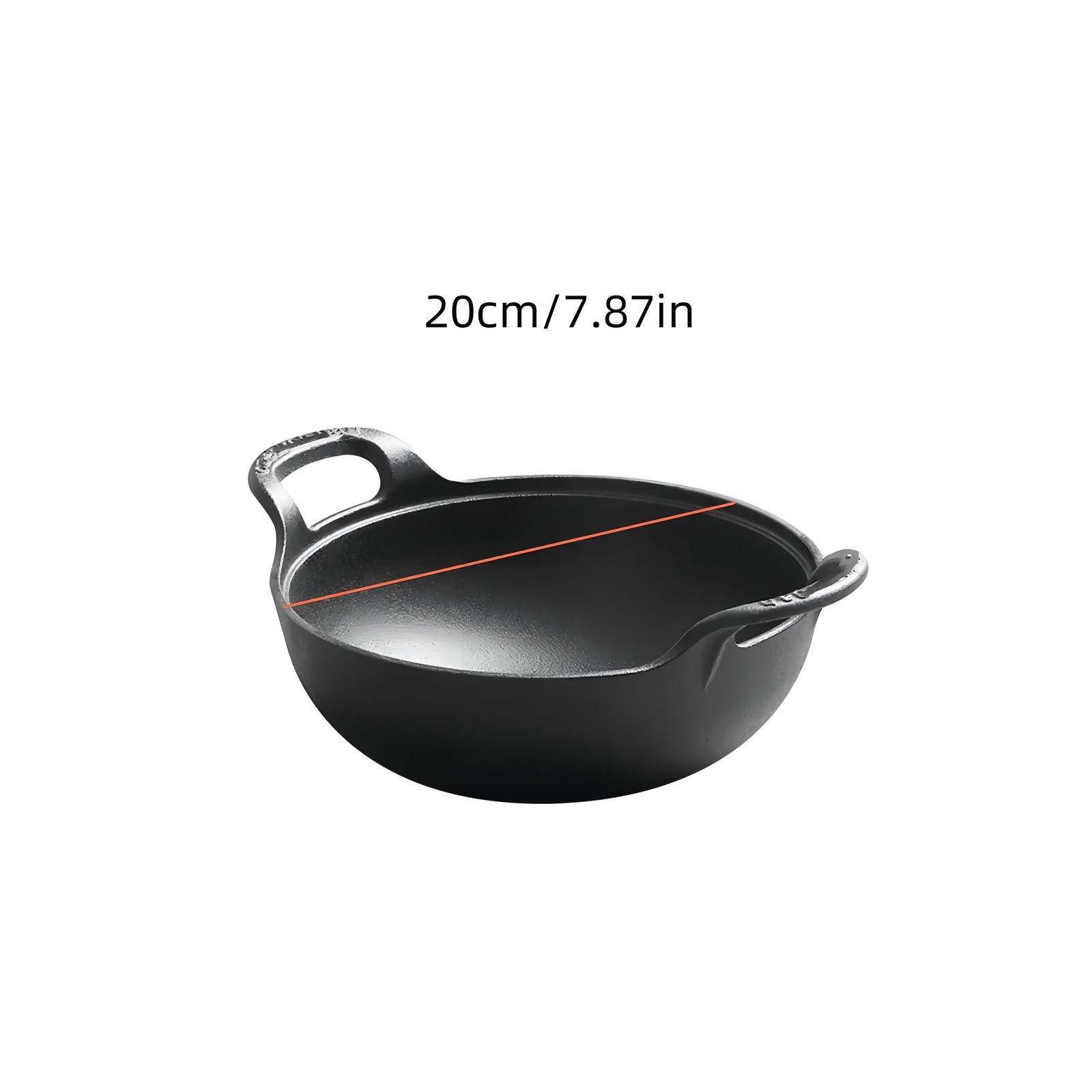 3 Sizes Cast Iron Wok, Heavy-Duty Cast Iron Skillet 3 Sizes Cast Iron Wok, Heavy-Duty Cast Iron Skillet