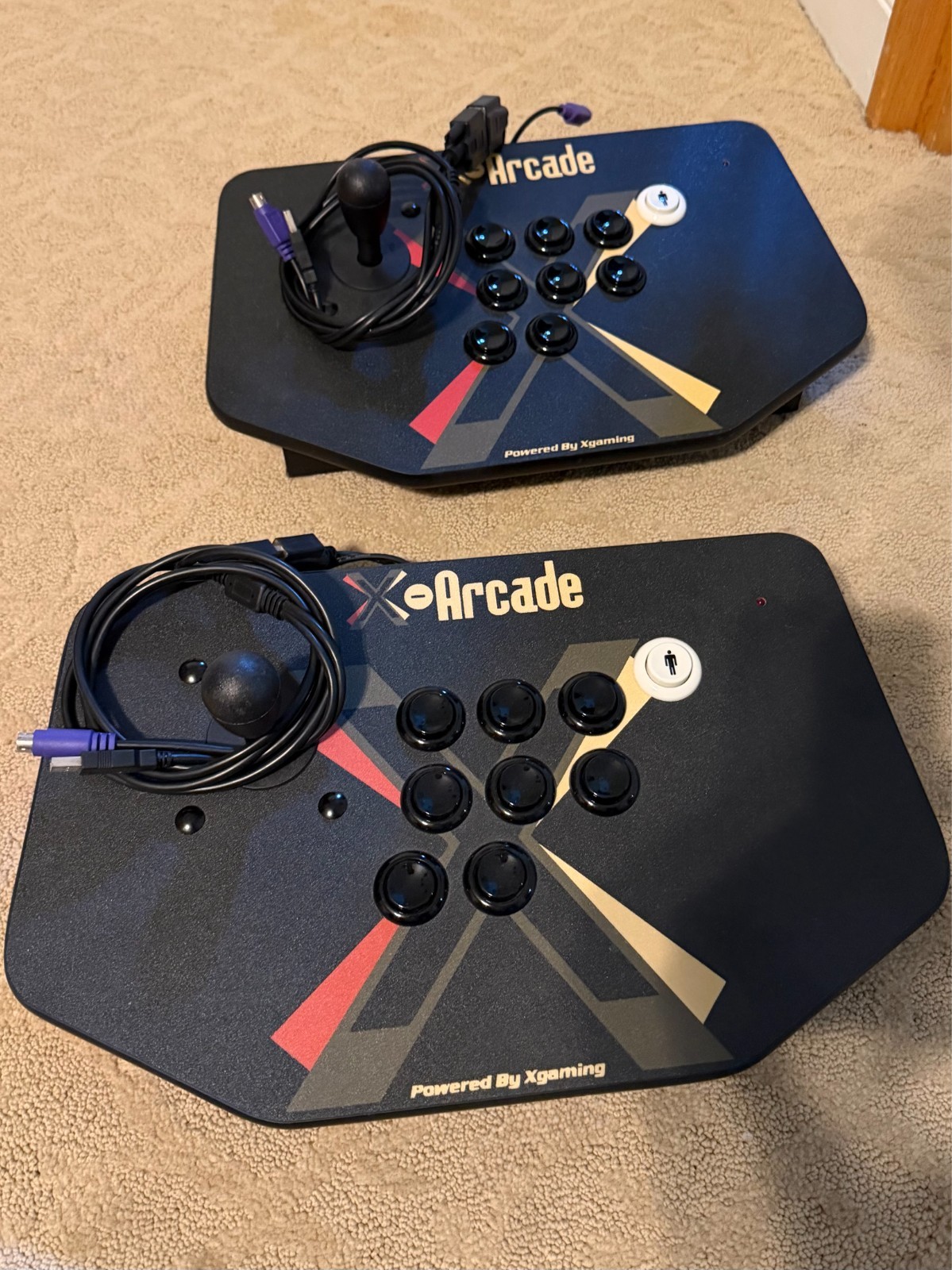 Two (2) X-Arcade Solo Arcade Joystick Fight Sticks Two (2) X-Arcade Solo Arcade Joystick Fight Sticks