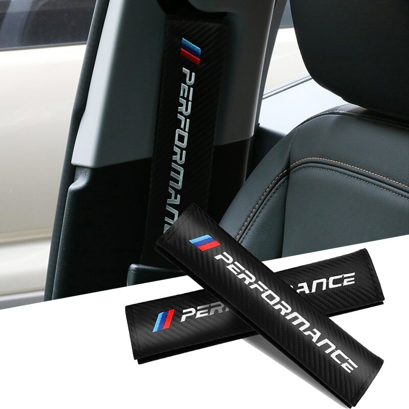 2pcs Performance Car Carbon Seat Belt Cover Safety Shoulder Strap Cushion Pad 2pcs Performance Car Carbon Seat Belt Cover Safety Shoulder Strap Cushion Pad