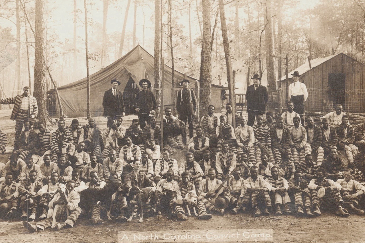 MODERN RPPC REPRINT Laurinburg North Carolina Convict Labor Camp Chain Gang A567