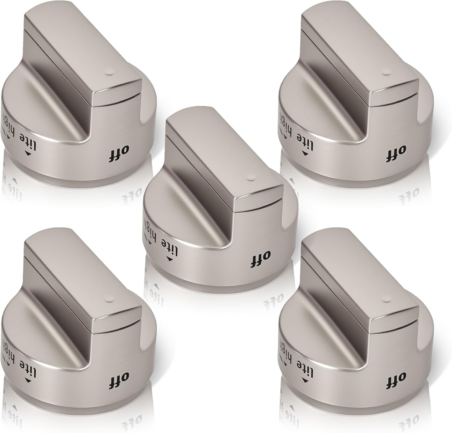 5pc Gas Stove Knobs for Maytag Range MGR6600FB0 MGR6600FZ1 MGR7700LZ1 MGR6600FZ2