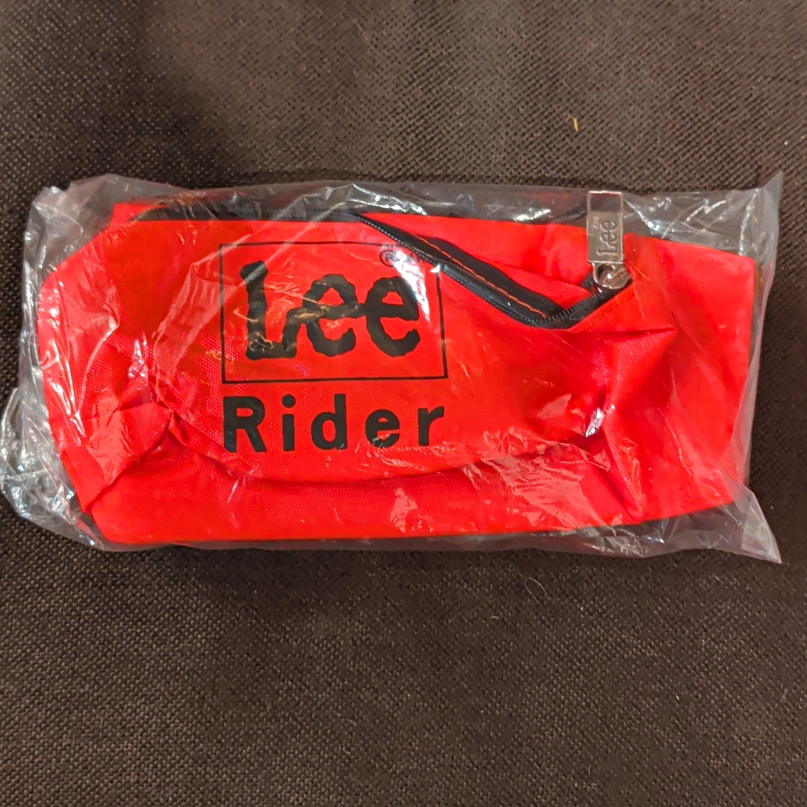 Vtg 90s Lee Rider Fanny Pack Neon Orange Deadstock Sealed Promo Streetwear Bag