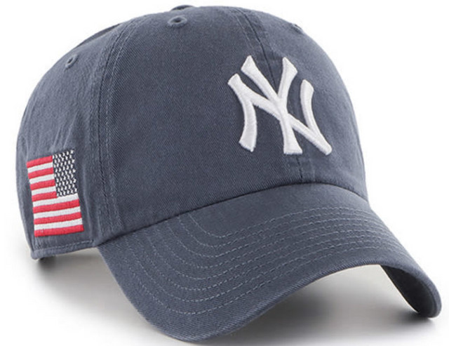 New York Yankees 47 brand American USA Flag Hat Cap NWT