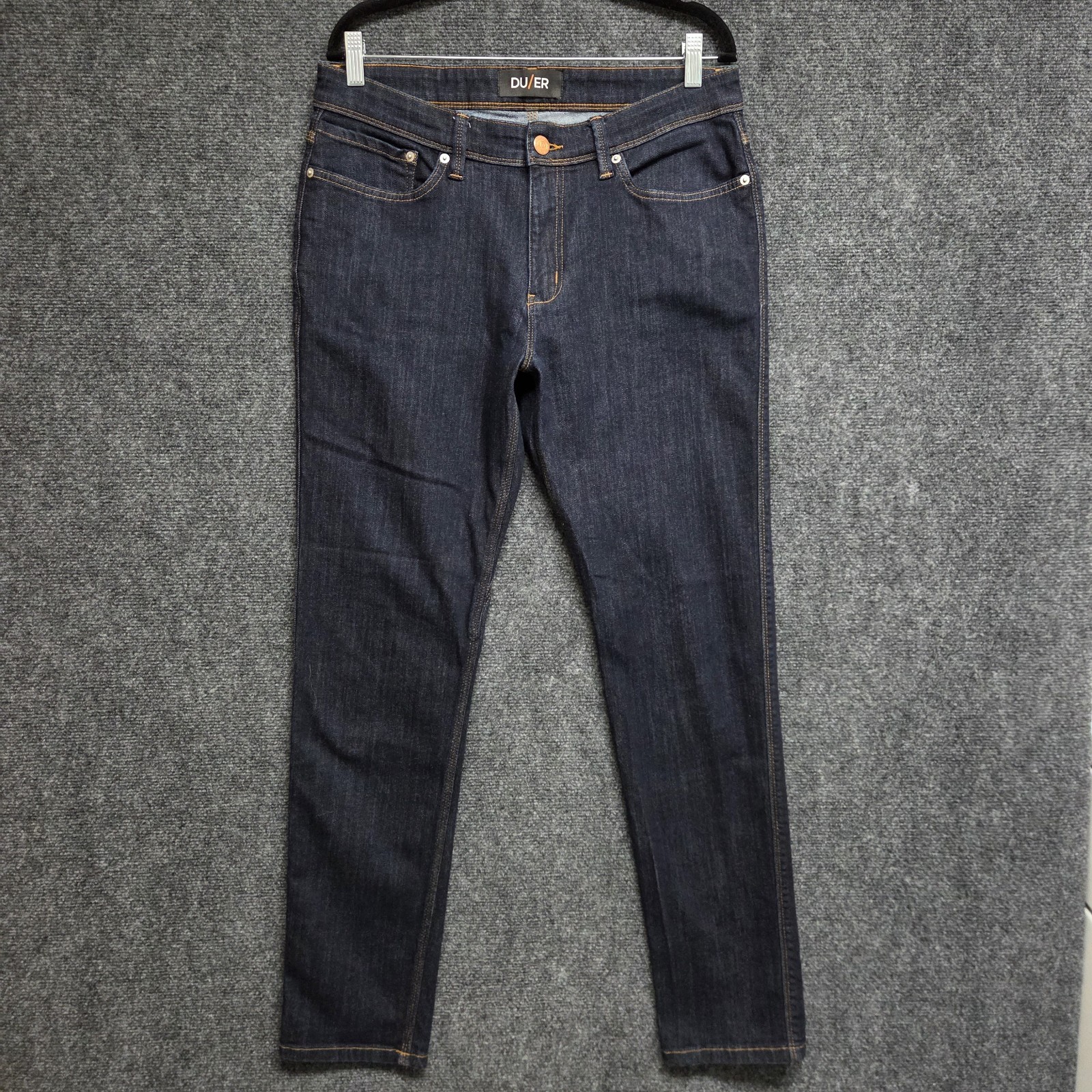 DU/ER L2X Slim Fit Jeans Mens 34x32 Blue Stretch Performance Denim Casual Preppy DU/ER L2X Slim Fit Jeans Mens 34x32 Blue Stretch Performance Denim Casual Preppy