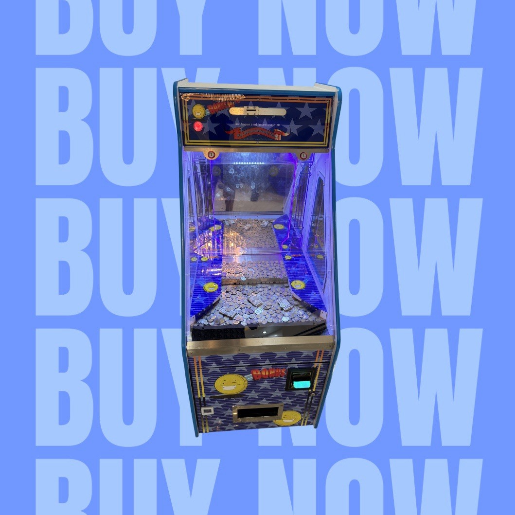 Coin Pusher Machine with Bill Coin Changer and Bonus Hole