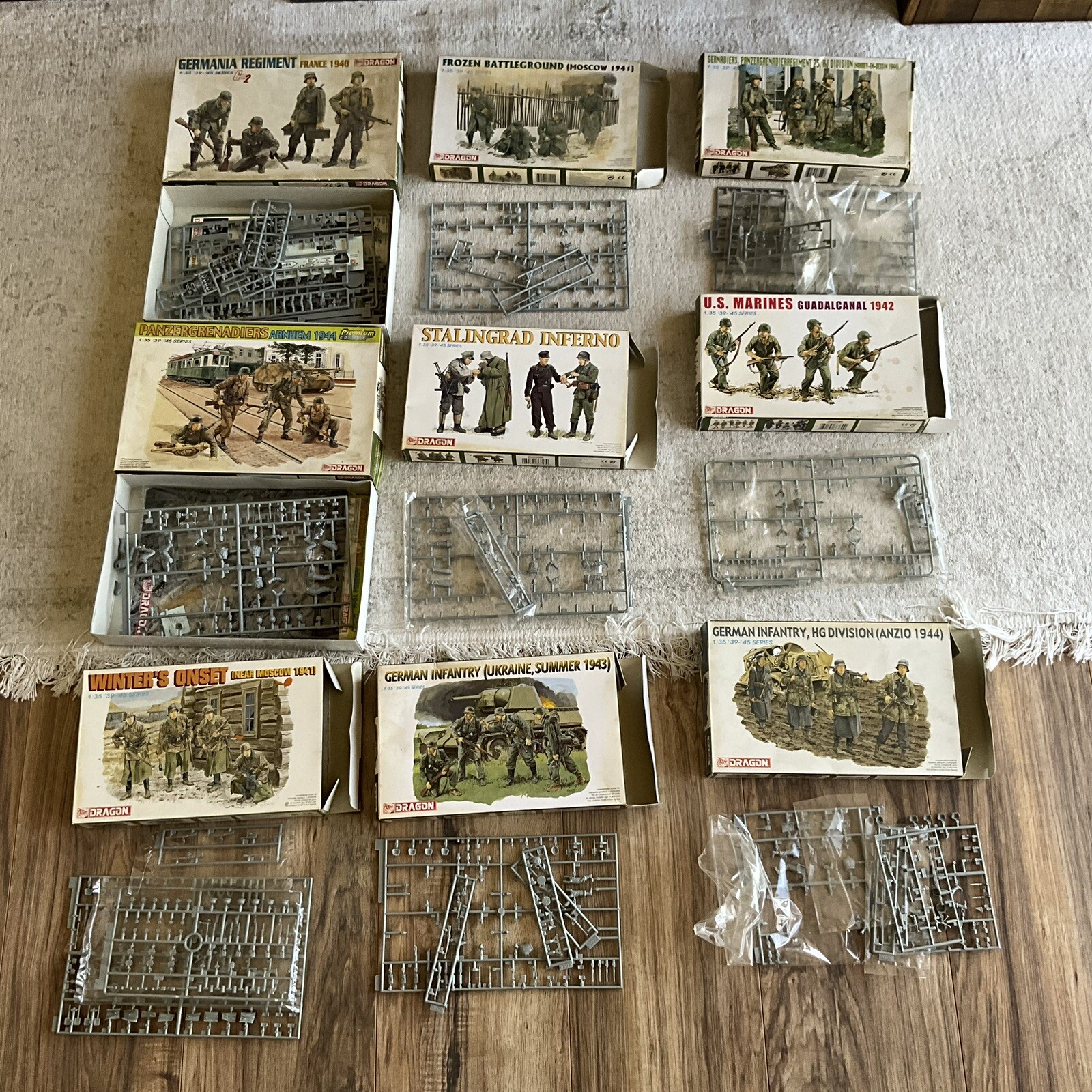 Dragon Infantry Models Stalingrad U.S. Marines Sealed Parts Open Boxes Vintage