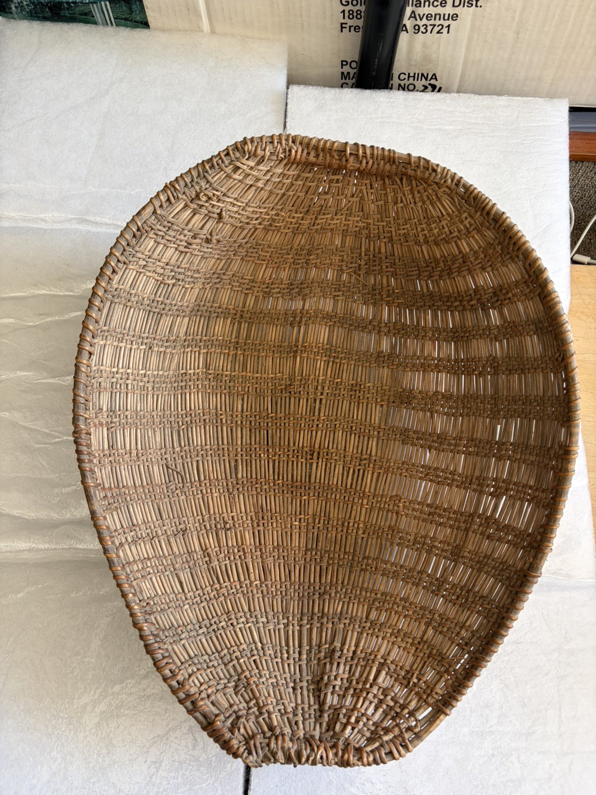 Native American winnowing basket
