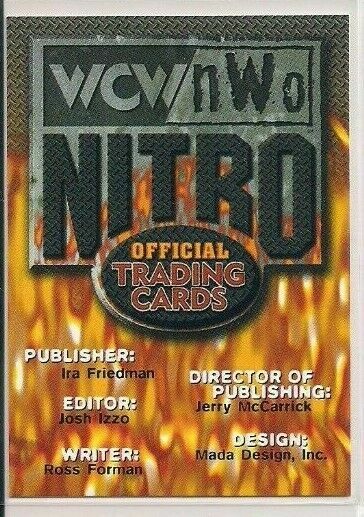 1999 Topps WCW NWO Nitro Wrestling Cards  You Pick / Choose From List / bx2