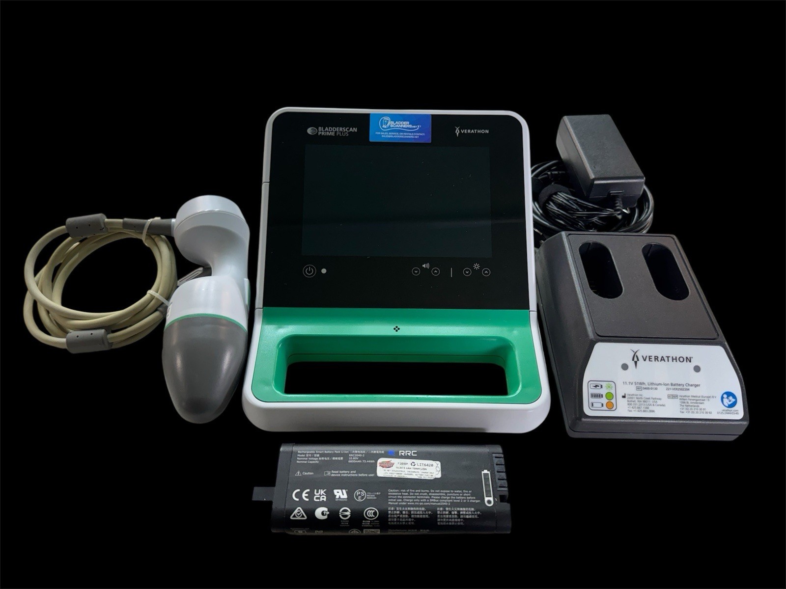 CERTIFIED REBUILT VERATHON PRIME PLUS BLADDER SCANNER 1 YR WARRANTY 1 BATTERY