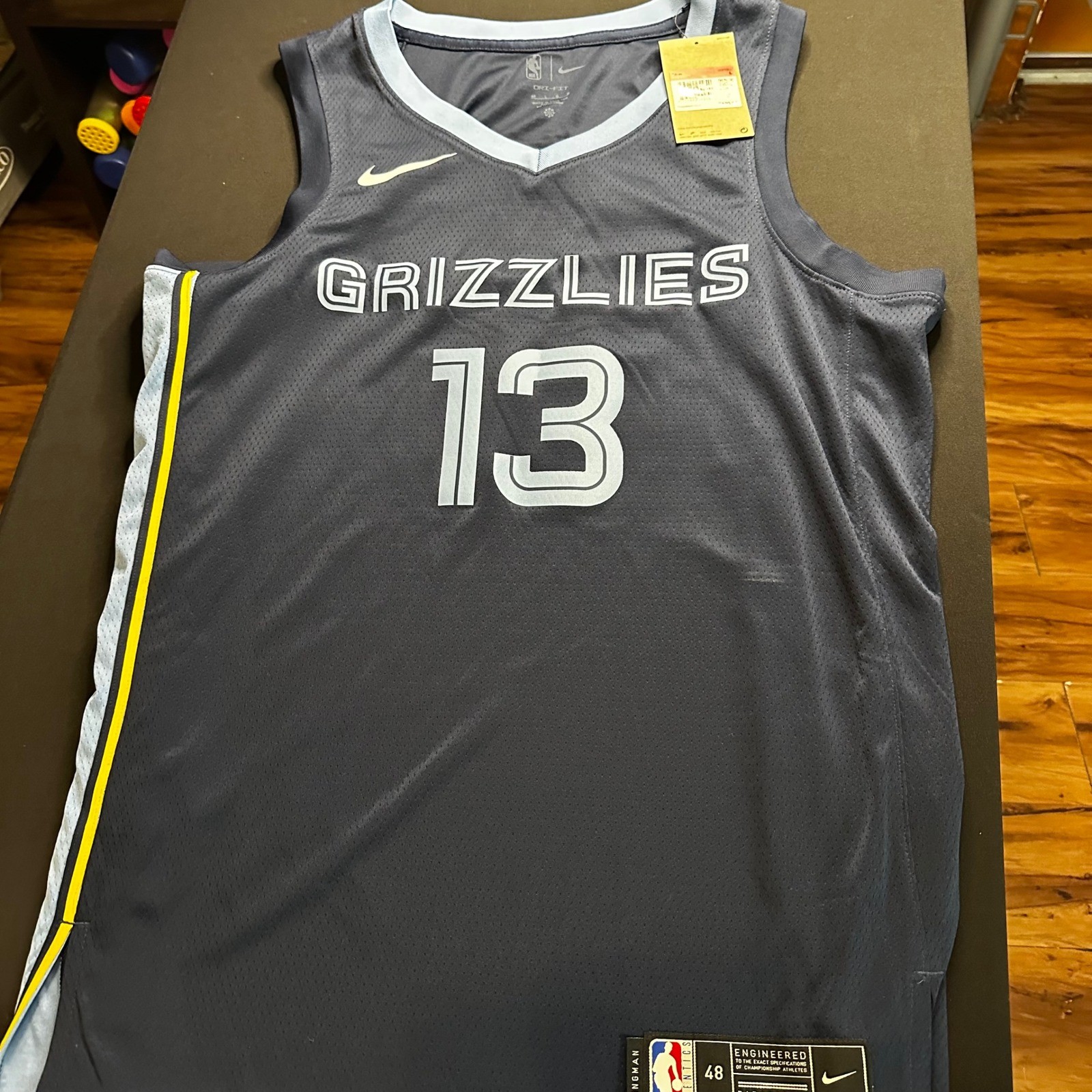 Nike Memphis Grizzlies Jaren Jackson Jr #13 Icon Jersey Navy Mens 48 DN2010-420