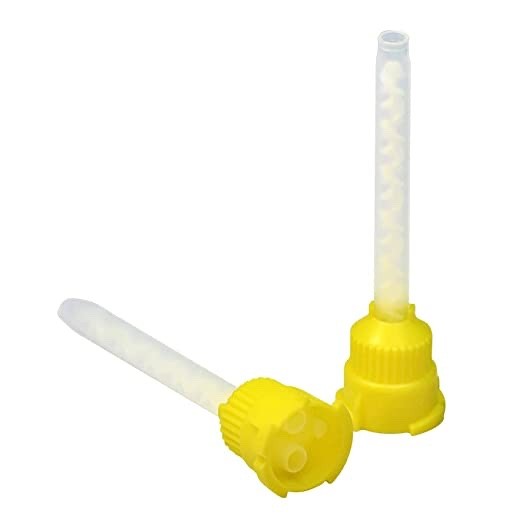 100 pcs HP Mixing Tips Dental Impression Light body yellow