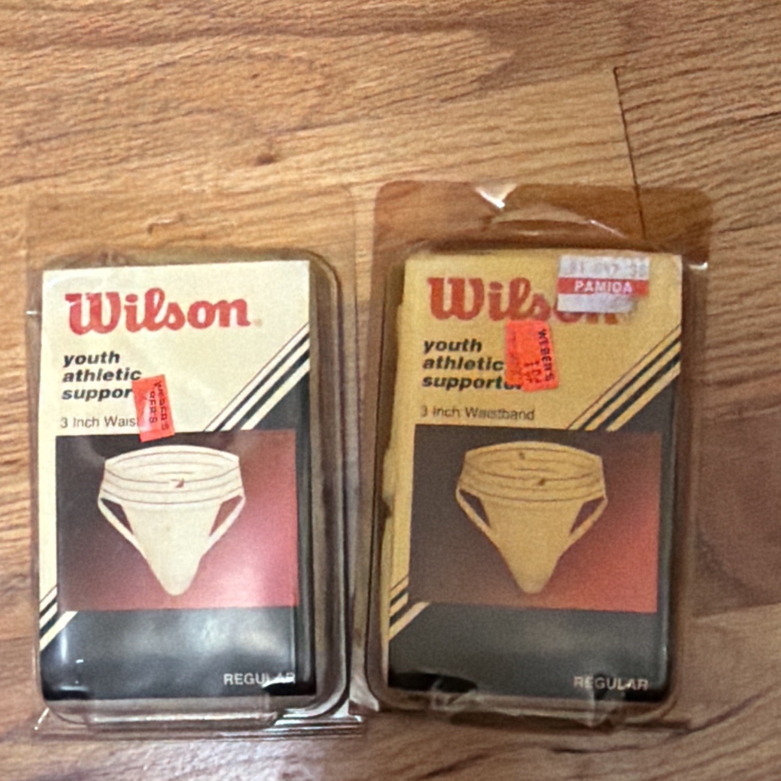 Vintage Wilson Youth Athletic Supporter Jockstrap Lot of 2 NOS New Old Stock