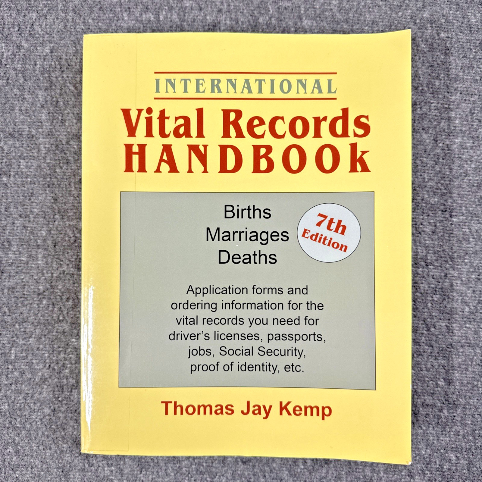 International Vital Records Handbook 7th Edition: Births, Marriages, Deaths International Vital Records Handbook 7th Edition: Births, Marriages, Deaths