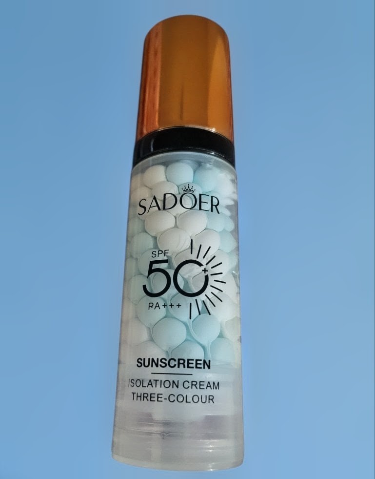 Sadoer SPF 50 Sunscreen Isolation Cream Three-Color Waterproof and Sweat-proof 
