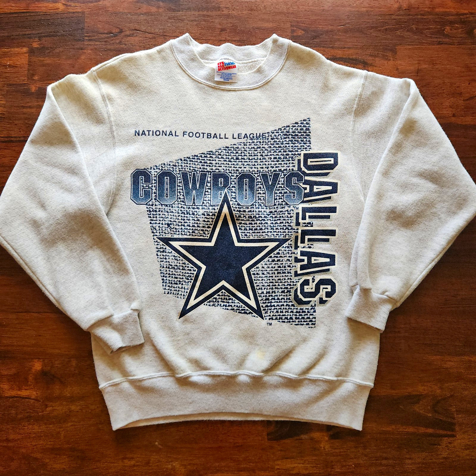 Vintage 90s Dallas Cowboys Womens Sweatshirt Size Medium Hanes Activewear