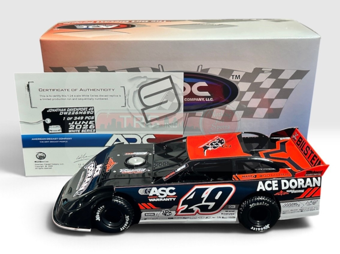 Jonathan Davenport 2026 ADC 1/24 #49 Ace Doran Dirt Late Model Diecast