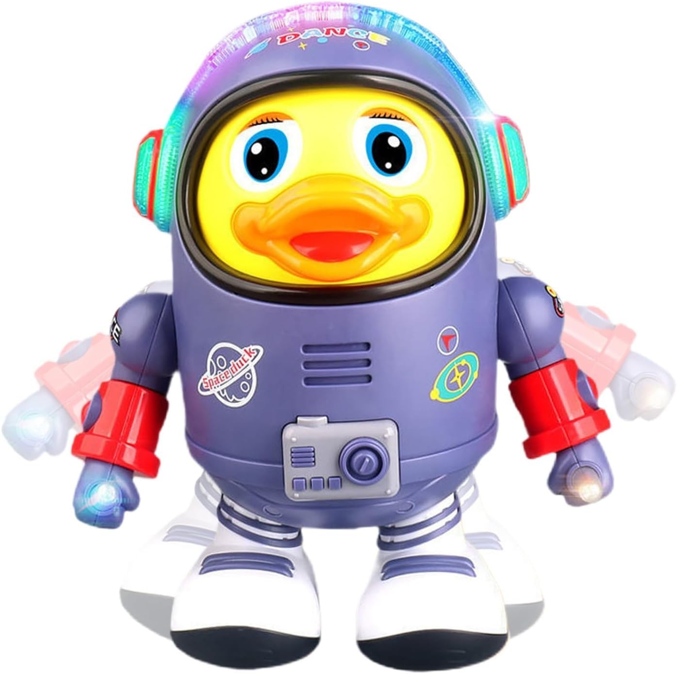 Dancing Space Duck Toy - Interactive Musical Robot with LED Lights  Music