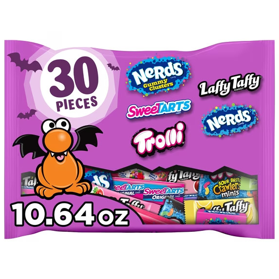 Nerds Core Winners Halloween Trick-or-Treat Variety Bag, NERDS Gummy Clusters, S Nerds Core Winners Halloween Trick-or-Treat Variety Bag, NERDS Gummy Clusters, S