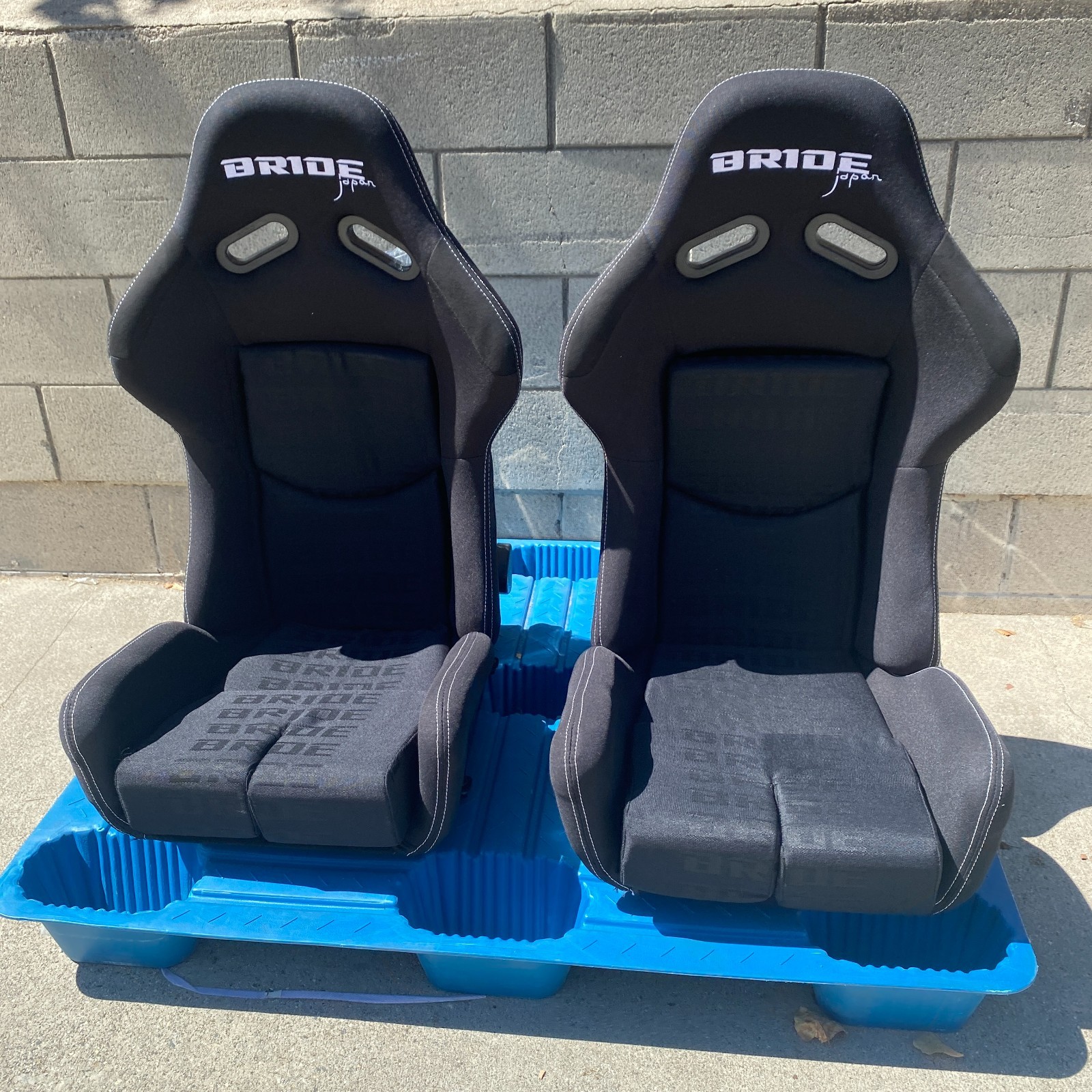 Pair BRIDE Japan Style Black Gradation RECLINER Bucket Drift Racing JDM Seats