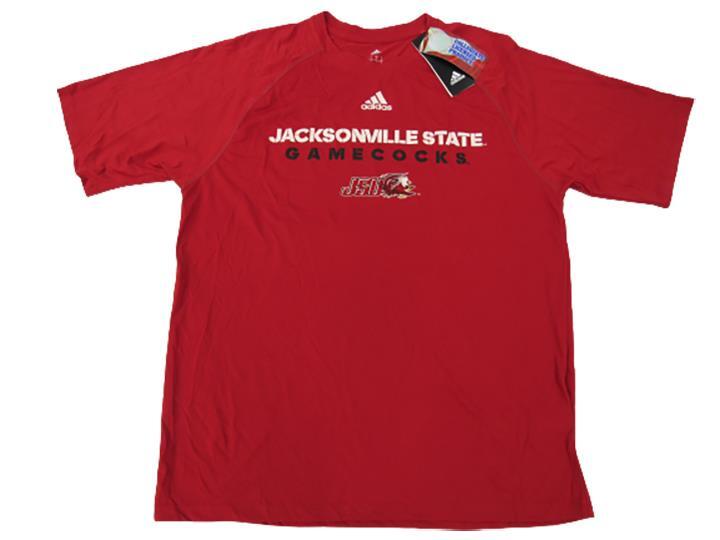 New Jacksonville State Gamecocks MENS Size S-M-L-XL-2XL Adidas Polyester Shirt